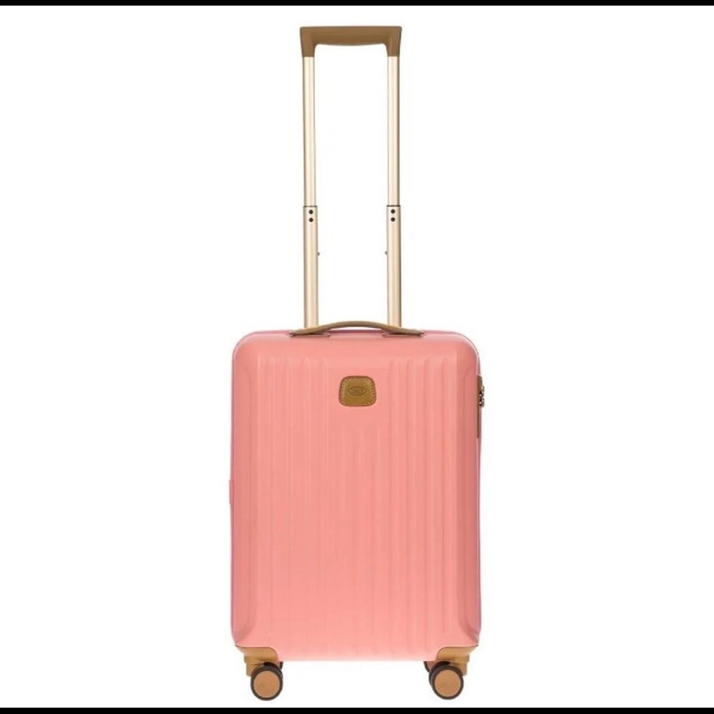 💕BRIC MILANO 21 INCH LUGGAGE NWT BABY PINK 💕